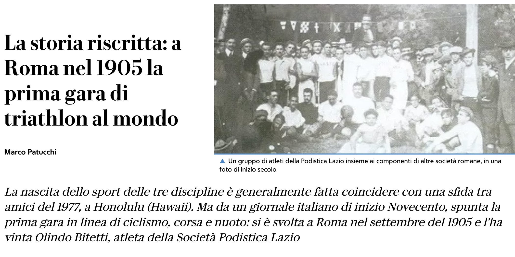 Che cos’è il Triathlon e la storia di questo sport